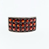 925 Sterling Silver Garnet Ring Size 8.5