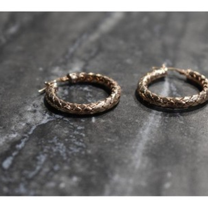 925 Sterling Silver Gold Plated Earrings