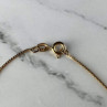 925 Sterling Silver Gold Plated Tanzanite Chain With Pendant