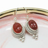 Vintage 925 Sterling Silver Agate Earrings
