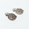Vintage 925 Sterling Silver CZ Earrings