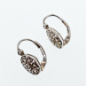 Vintage 925 Sterling Silver CZ Earrings