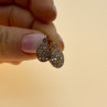 Vintage 925 Sterling Silver CZ Earrings