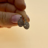 Vintage 925 Sterling Silver CZ Earrings