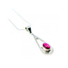 925 Sterling Silver Garnet Pyrope Chain With Pendant