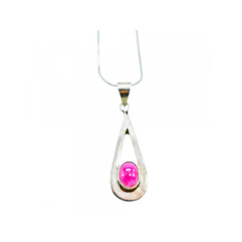 925 Sterling Silver Garnet Pyrope Chain With Pendant
