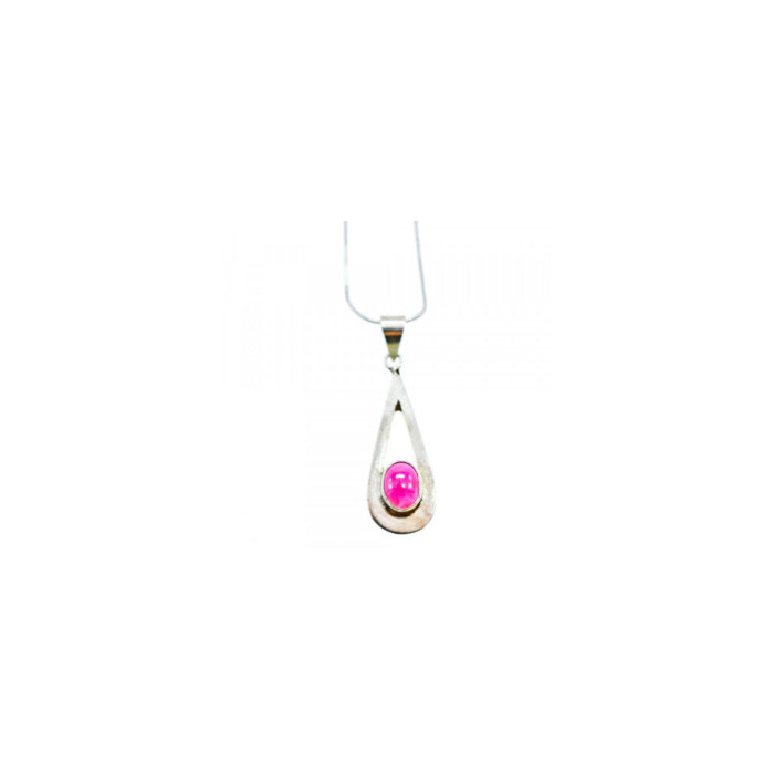 925 Sterling Silver Garnet Pyrope Chain With Pendant
