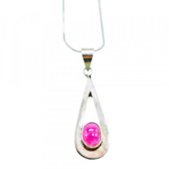 925 Sterling Silver Garnet Pyrope Chain With Pendant