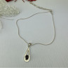 925 Sterling Silver Garnet Pyrope Chain With Pendant