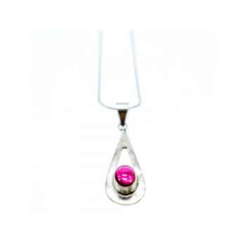 925 Sterling Silver Garnet Pyrope Chain With Pendant