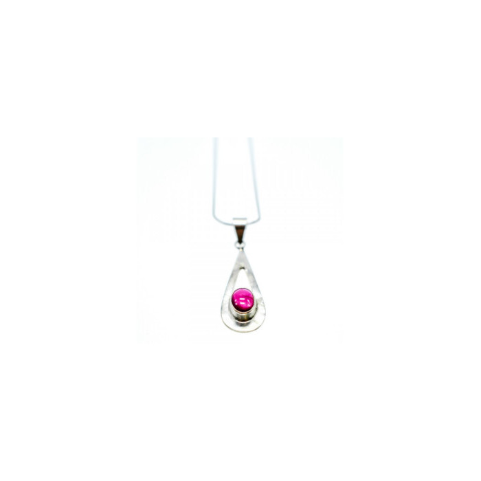 925 Sterling Silver Garnet Pyrope Chain With Pendant