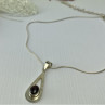 925 Sterling Silver Garnet Pyrope Chain With Pendant