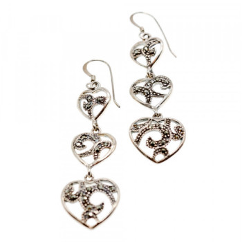 925 Sterling Silver Marcasites 