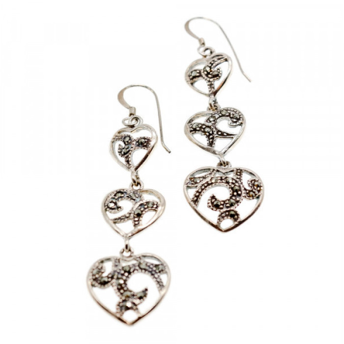 925 Sterling Silver Marcasites 