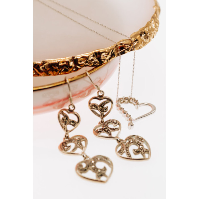 925 Sterling Silver Marcasites 