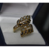 925 Sterling Silver Alpanite & CZ Ring Size 9