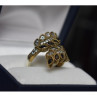 925 Sterling Silver Alpanite & CZ Ring Size 9