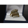 925 Sterling Silver Alpanite & CZ Ring Size 9