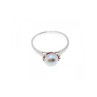 925 Sterling Silver Pearl Classic Ring Size 6.5