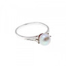 925 Sterling Silver Pearl Classic Ring Size 6.5