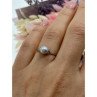 925 Sterling Silver Pearl Classic Ring Size 6.5