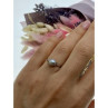 925 Sterling Silver Pearl Classic Ring Size 6.5