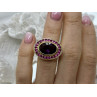 925 Sterling Silver Gold Plated CZ Ring Size 5.5