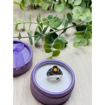 925 Sterling Silver Heliodor Ring Size 6.5