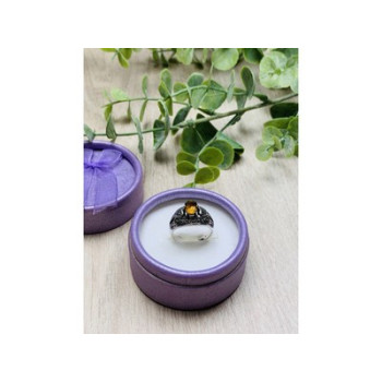 925 Sterling Silver Heliodor Ring Size 6.5