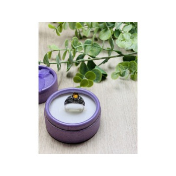 925 Sterling Silver Heliodor Ring Size 6.5