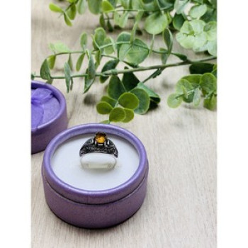 925 Sterling Silver Heliodor Ring Size 6.5