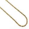 925 Sterling Silver Gold Plated Chain-Necklace Italy 20 In