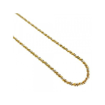 925 Sterling Silver Gold Plated Chain-Necklace Italy 20 In