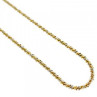 925 Sterling Silver Gold Plated Chain-Necklace Italy 20 In