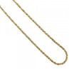 925 Sterling Silver Gold Plated Chain-Necklace Italy 20 In
