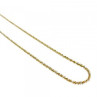 925 Sterling Silver Gold Plated Chain-Necklace Italy 20 In