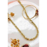 925 Sterling Silver Gold Plated Chain-Necklace Italy 20 In
