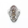925 Sterling Silver Tourmaline Ring Size 6.5