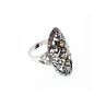 925 Sterling Silver Tourmaline Ring Size 6.5