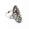 925 Sterling Silver Tourmaline Ring Size 6.5