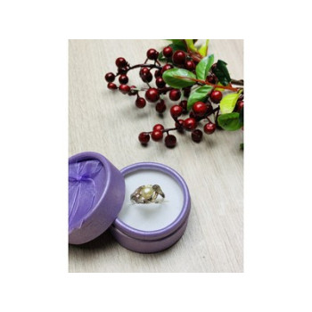 925 Sterling Silver Pearl Ring Size 8