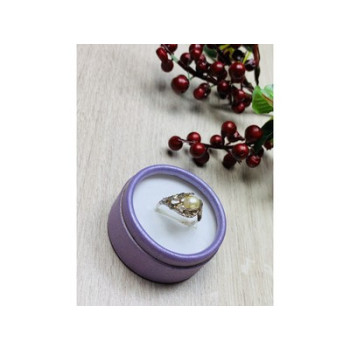 925 Sterling Silver Pearl Ring Size 8