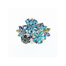 925 STERLING SILVER MULTI GEMSTONES RING SIZE 11