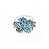 925 STERLING SILVER MULTI GEMSTONES RING SIZE 11