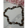 925 Sterling Silver Amber Necklace Length 20 Inch