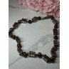 925 Sterling Silver Amber Necklace Length 20 Inch