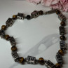 925 Sterling Silver Amber Necklace Length 20 Inch