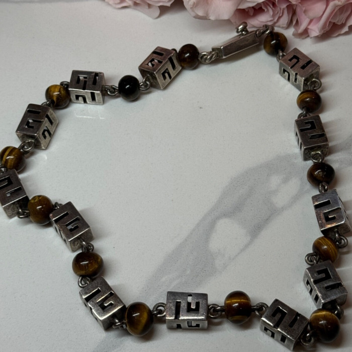 925 Sterling Silver Amber Necklace Length 20 Inch