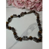 925 Sterling Silver Amber Necklace Length 20 Inch