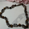 925 Sterling Silver Amber Necklace Length 20 Inch